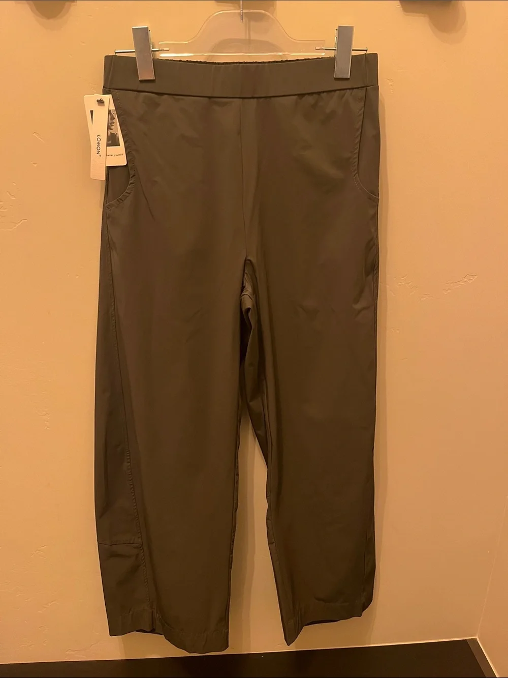 LOMON Wide Leg Barrel Pants - MED - GRAPHITE - NWT - Picture 2 of 9